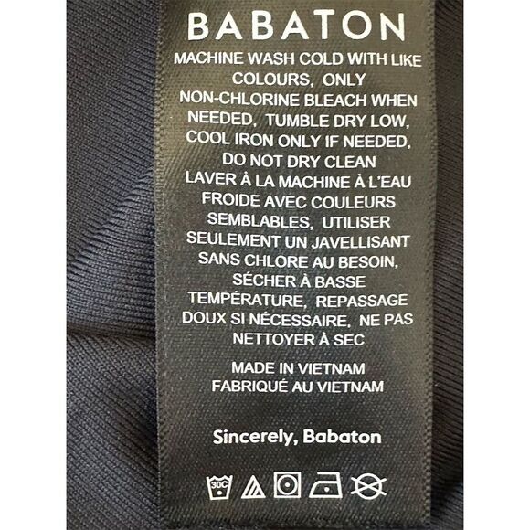 Babaton Women's XL Black Long Sleeve Square Neck Bodysuit Blouse - Picture 6 of 7